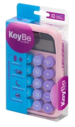 Kalkulator biurkowy 10-cyfrowy Pastel Line, KeyBe