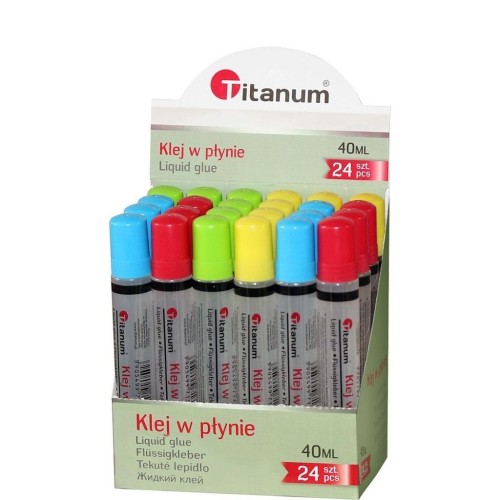 Klej w płynie 40 ml (24szt), Titanum