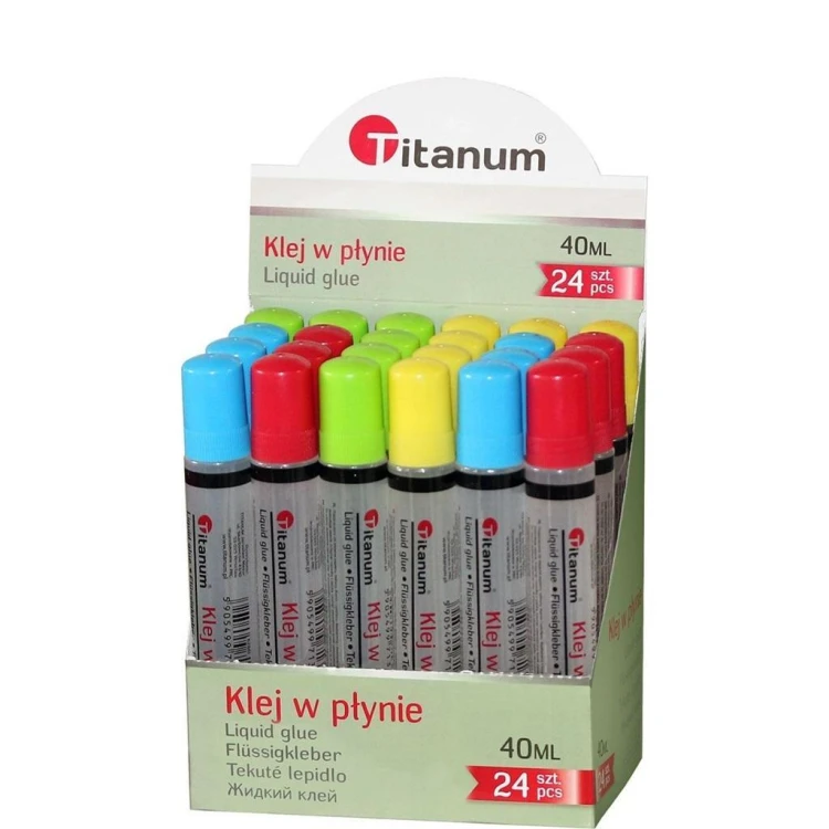 Klej w płynie 40 ml (24szt), Titanum