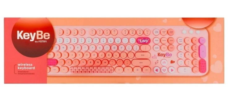Klawiatura bezprzewodowa Lovely Pink