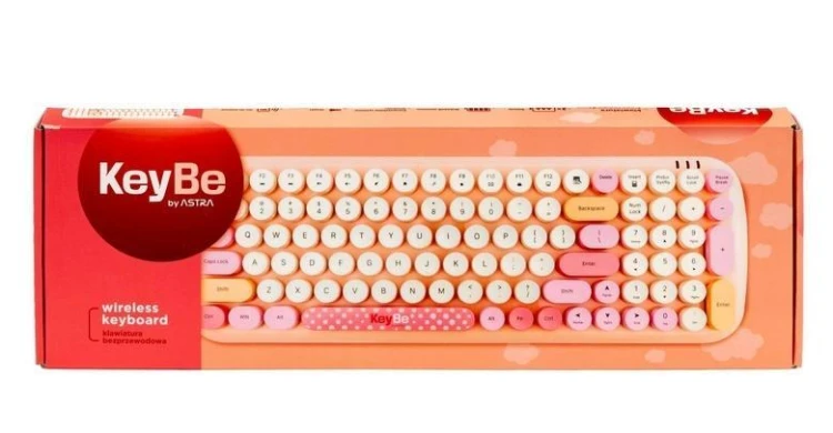 Klawiatura bezprzewodowa Candy Pink
