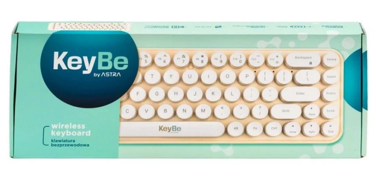 Klawiatura bezprzewodowa Bean White
