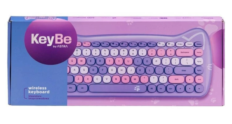 Klawiatura bezprzewodowa Kitty Lavender