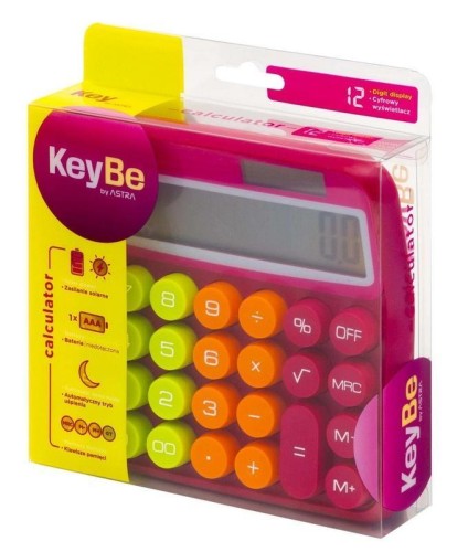 Kalkulator biurkowy 12-cyfrowy Neon Line 1, KeyBe