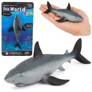Ryba Rekin gumowa rozciągliwa 18cm, Leantoys