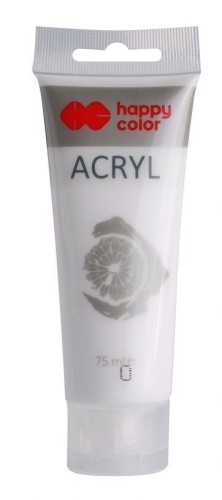 Farba akrylowa 75ml biel tytanowa HAPPY COLOR, GDD