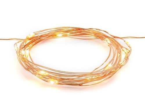 Lampki dekoracyjne LED miedziany 1,90m