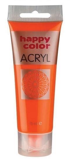 Farba akrylowa 75ml pomarańczowa HAPPY COLOR, GDD