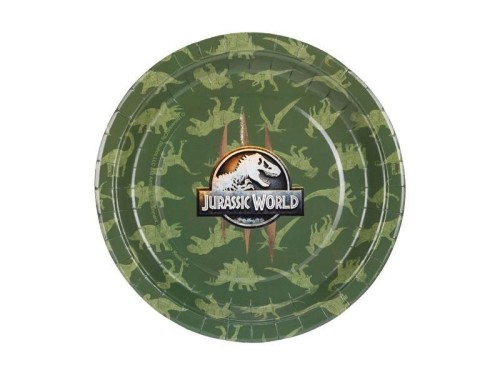Talerzyki Jurassic World 23cm 6szt