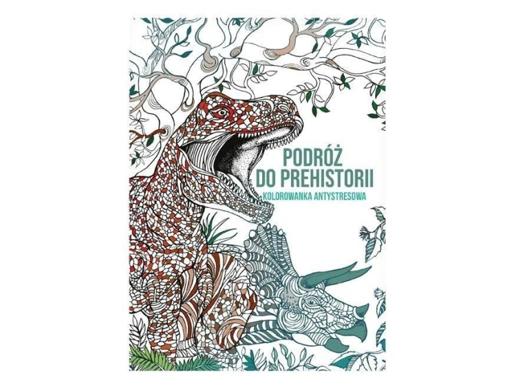 Kolorowanka antystresowa Podróż do prehistorii