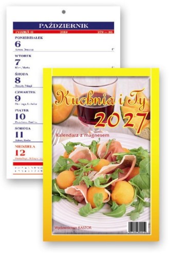 Kalendarz 2027 tyg. magnes Kuchnia i Ty