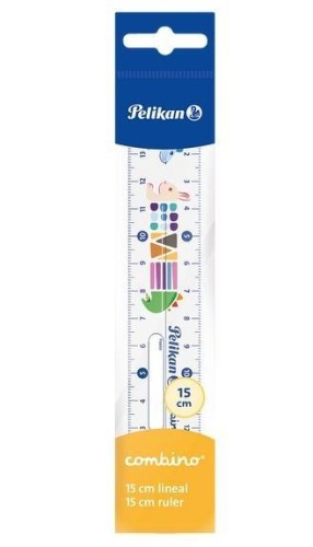 Linijka 15cm Combino, PELIKAN