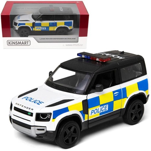 Land rover defender 90 policja, Kinsmart