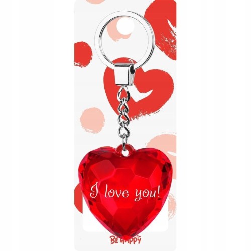 Brelok serce - I love you!, Be-Happy Gifts