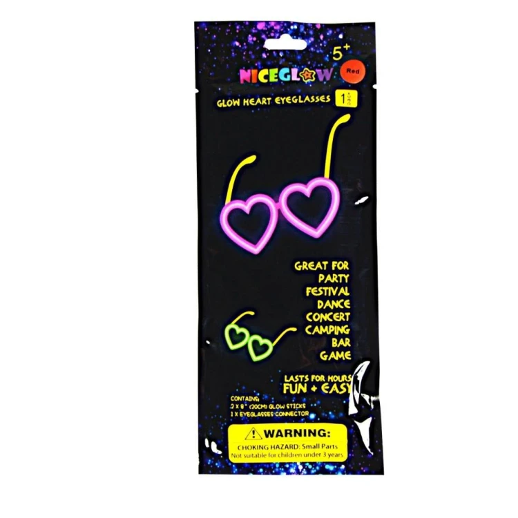 Okulary serca Glow stick