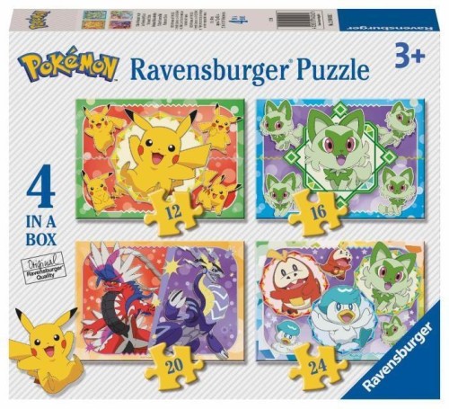 Puzzle 4w1 Pokemon, Ravensburger