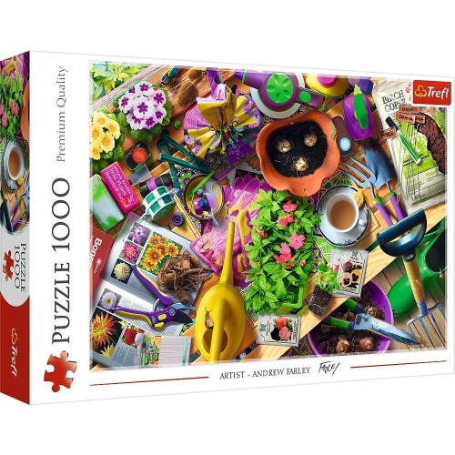 Puzzle 1000 Porządki w ogrodzie TREFL, Trefl