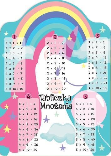 Karta tabliczka mnożenia A5 jednorożec, Henry