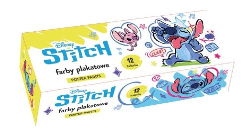Farby plakatowe 12 kolorów Stitch, Beniamin