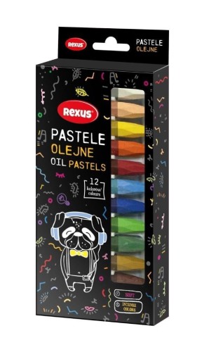 Kredki pastelowe jumbo 12 kolorów, Beniamin