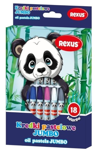 Kredki pastelowe jumbo 18 kolorów, Beniamin