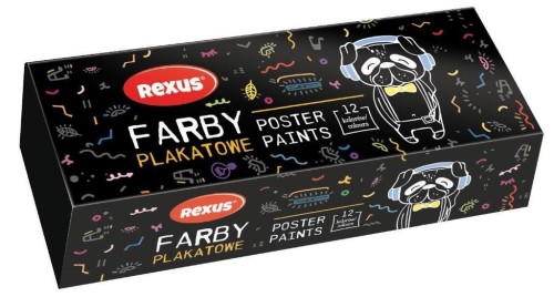 Farby plakatowe 20ml 12 kolorów, Beniamin