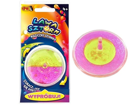 Magiczny spinner Lawa Sztorm różowo-zielony, EPEE