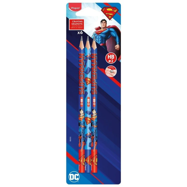 Ołówek Superman HB 6szt MAPED, Maped