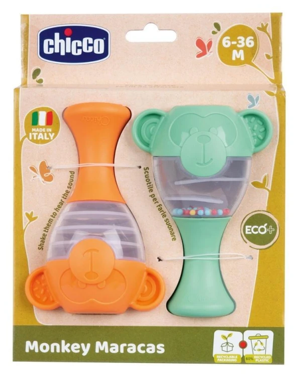 Małpki marakasy Eco+, Chicco