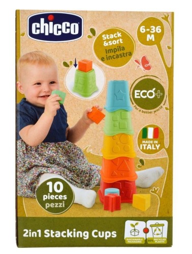 Wieża 2w1 kubeczki Eco+, Chicco