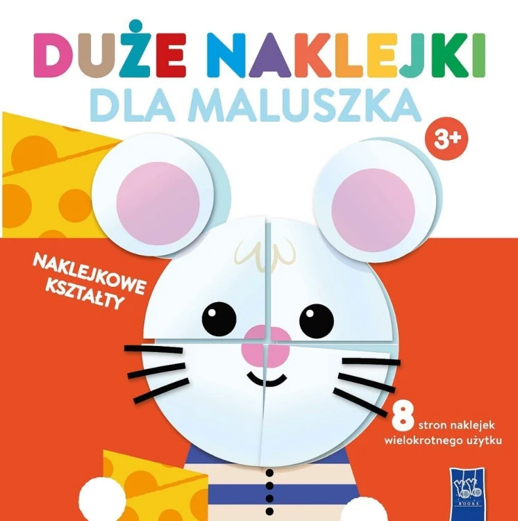 Duże naklejki dla maluszka 3+ Myszka