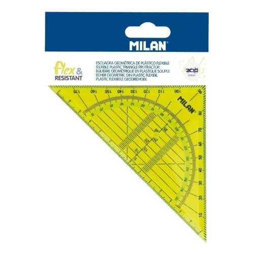 Ekierka elastyczna Asid 14cm żółta MILAN, MILAN