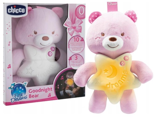 Miś na dobranoc różowy, Chicco