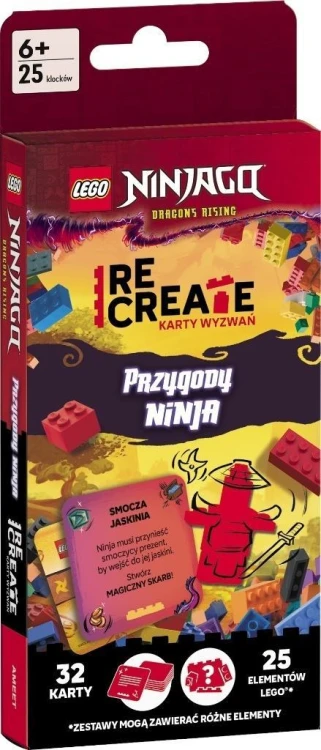 Lego Recreate. Karty Wyzwań. Przygody ninja, Ameet