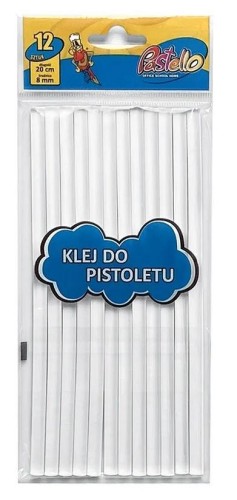 Klej do pistoletu 7,4mmx20cm 12szt, Alfa Pastello