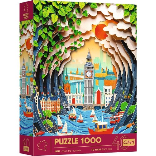 Puzzle 1000 Paper Art: Londyn TREFL, Trefl