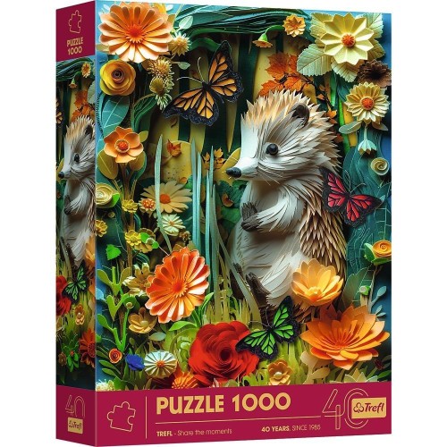 Puzzle 1000 Paper Art: Jeż TREFL, Trefl