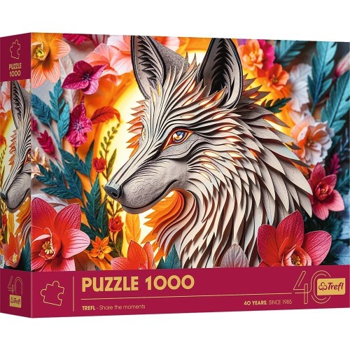 Puzzle 1000 Paper Art: Wilk TREFL, Trefl