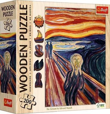 Puzzle drewniane 200 Krzyk TREFL, Trefl