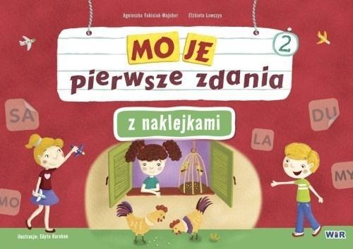 Moje pierwsze zdania z naklejkami. Zeszyt 2