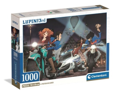 Puzzle 1000 Compact Lupin III, Clementoni