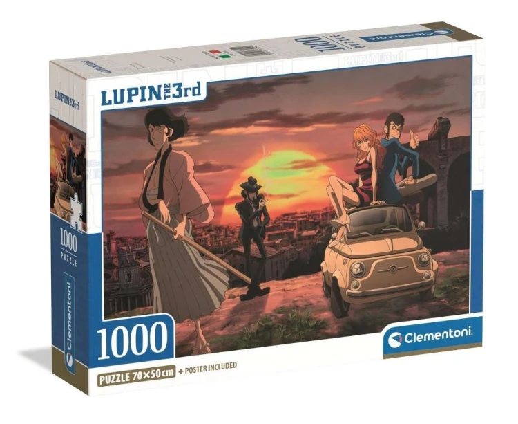 Puzzle 1000 Compact Lupin III, Clementoni