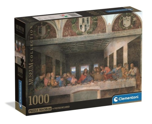 Puzzle 1000 Museum Leonardo: Cenacolo, Clementoni