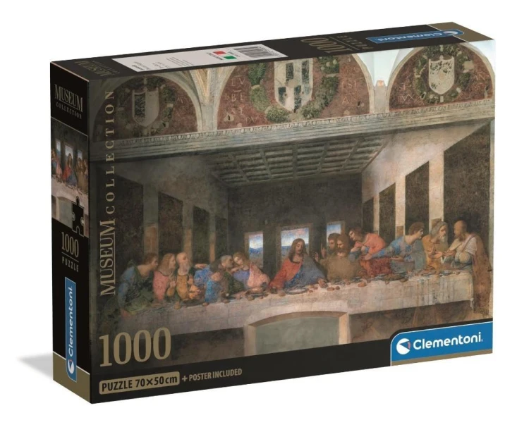 Puzzle 1000 Museum Leonardo: Cenacolo, Clementoni