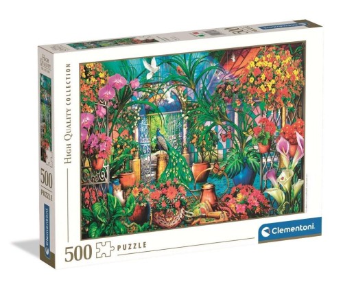 Puzzle 500 HQ Greenhouse Caretakers, Clementoni