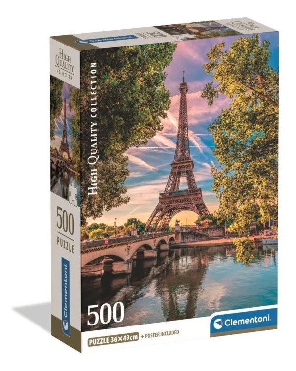 Puzzle 500 Along The Seine, Clementoni