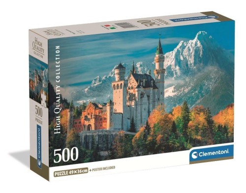Puzzle 500 Neuschwanstein castle, Clementoni