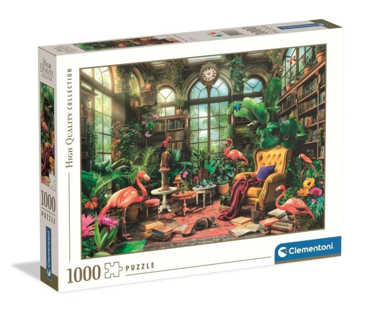 Puzzle 1000 HQ The Greenhouse Library, Clementoni