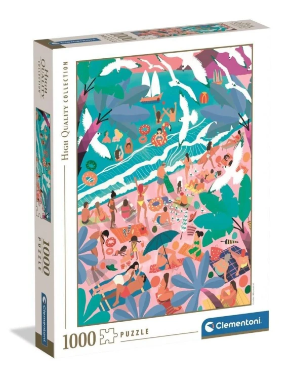 Puzzle 1000 HQ Sunday At The Beach, Clementoni