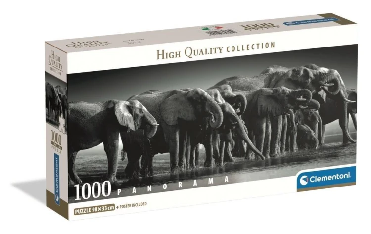 Puzzle 1000 Panorama Herd Of Giants, Clementoni